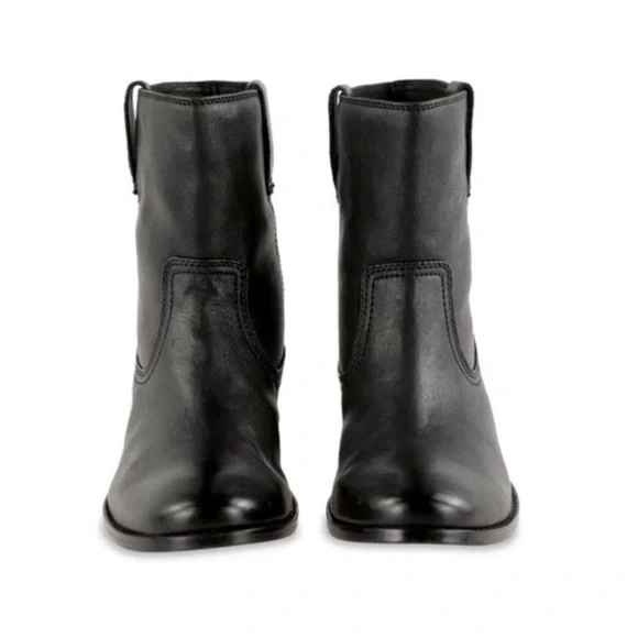 ✨NWT✨ FRYE Anna Short Pull On Leather Ankle Boot in Black Sz US 7M - Picture 6 of 7